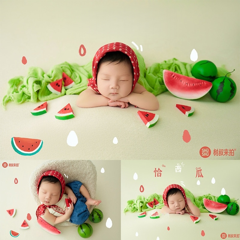Summer Watermelon Theme Set - Newborn Photography Props